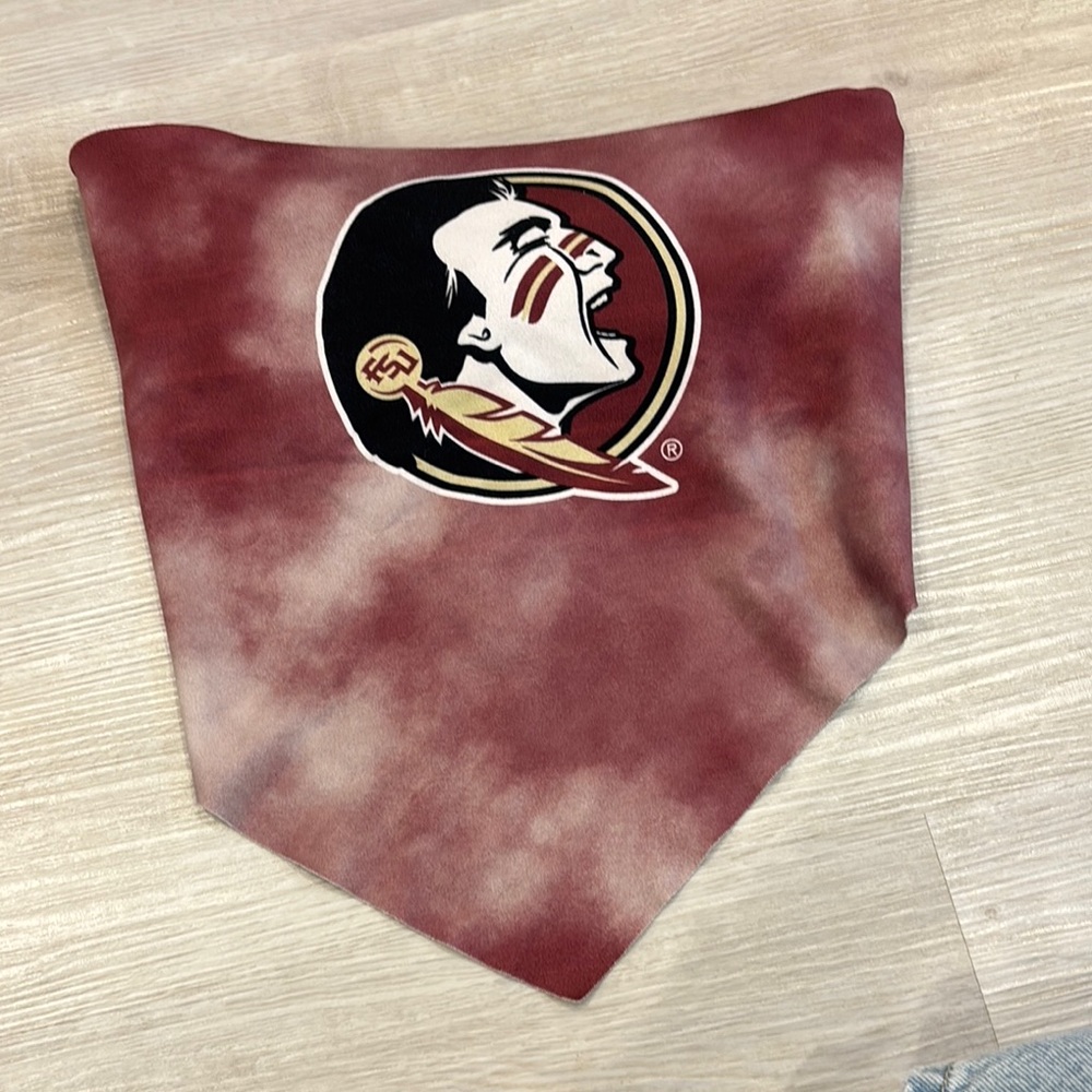 Maroon and White Bandana FSU logo